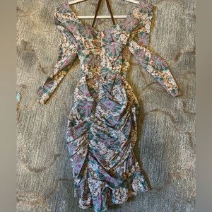 Veronica Beard Size 4 silk paisley dress
